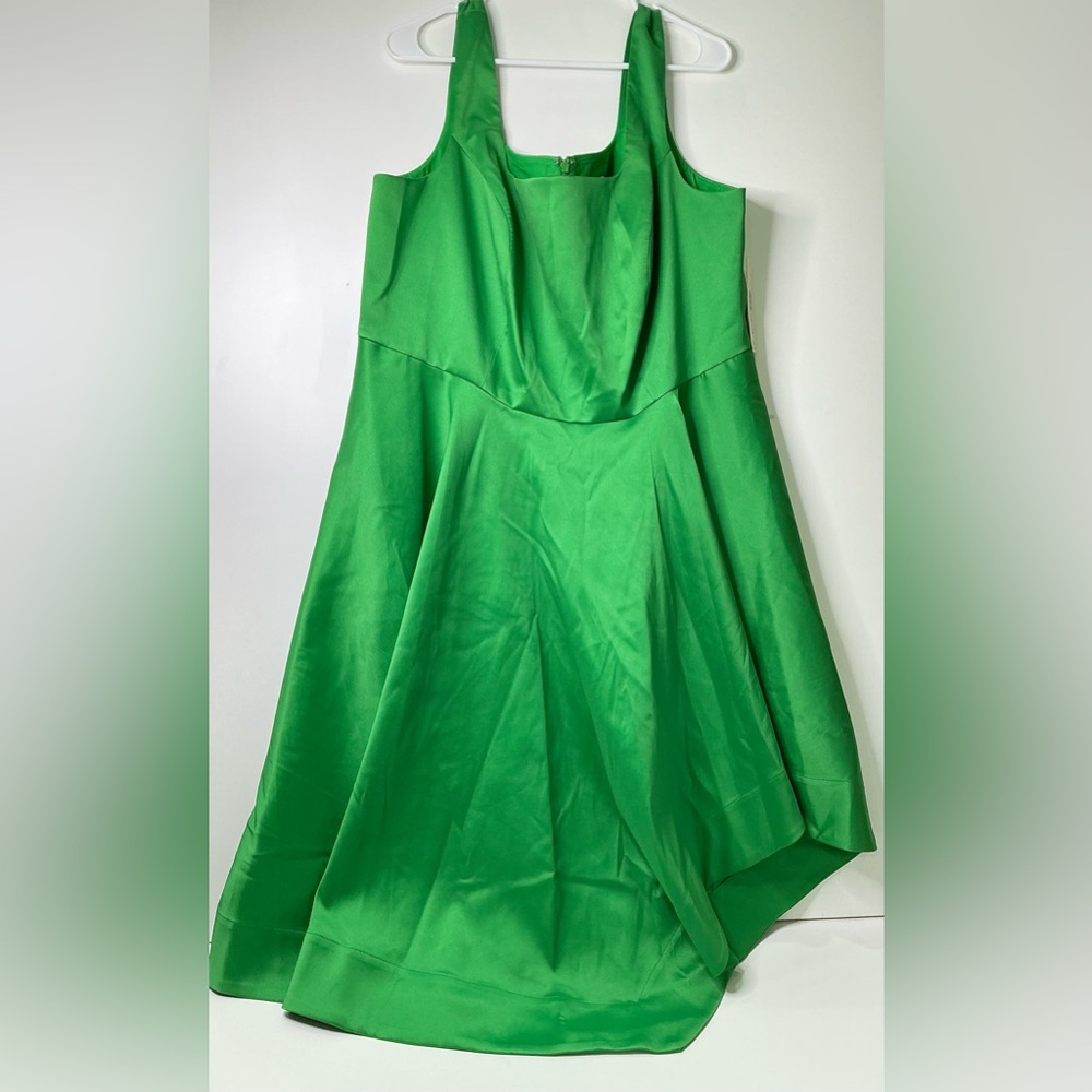 Eliza J Women's Dresses Asymmetrical Midi Green New - Picture 2 of 16